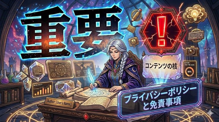 プライバシーポリシーと免責事項